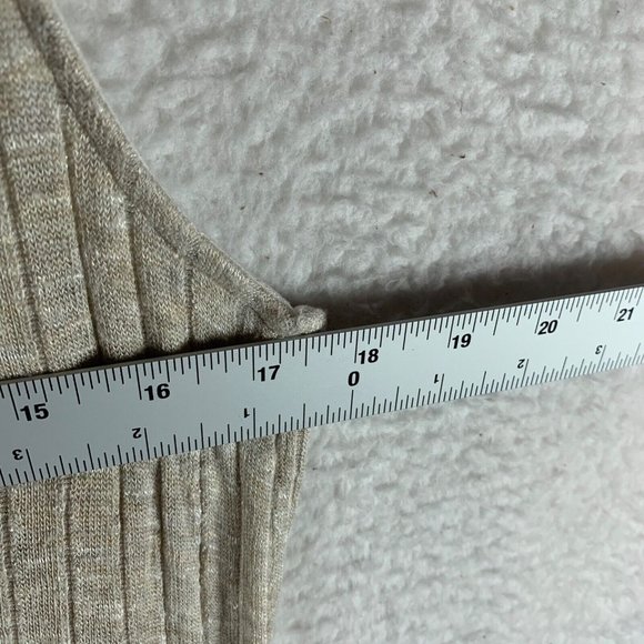 Dolan Left Coast Women's Sleeveless Ribbed Knit Ivory‎ Luna Midi Dress Sz S 8482 - Picture 3 of 7